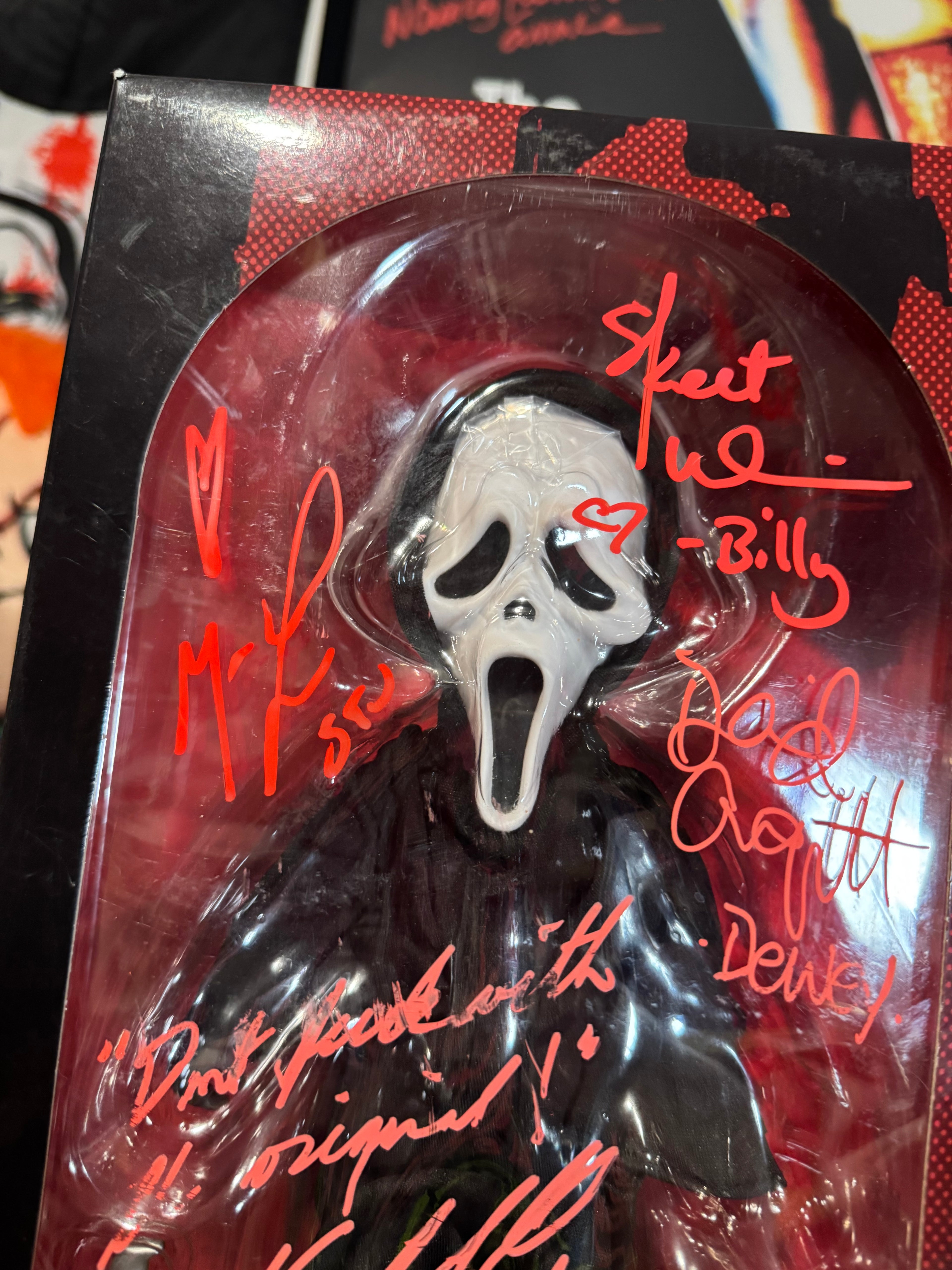 Autographed Ghostface Living Dead Doll - Scream Cast