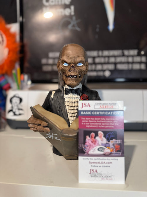 Crypt Keeper Bust Autographed by John Kassir