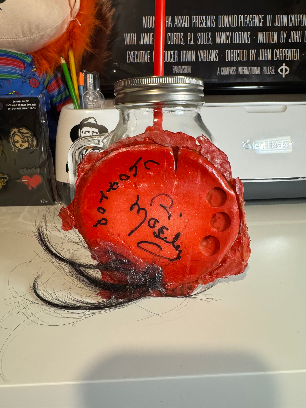 Bill Moseley autographed custom head plate