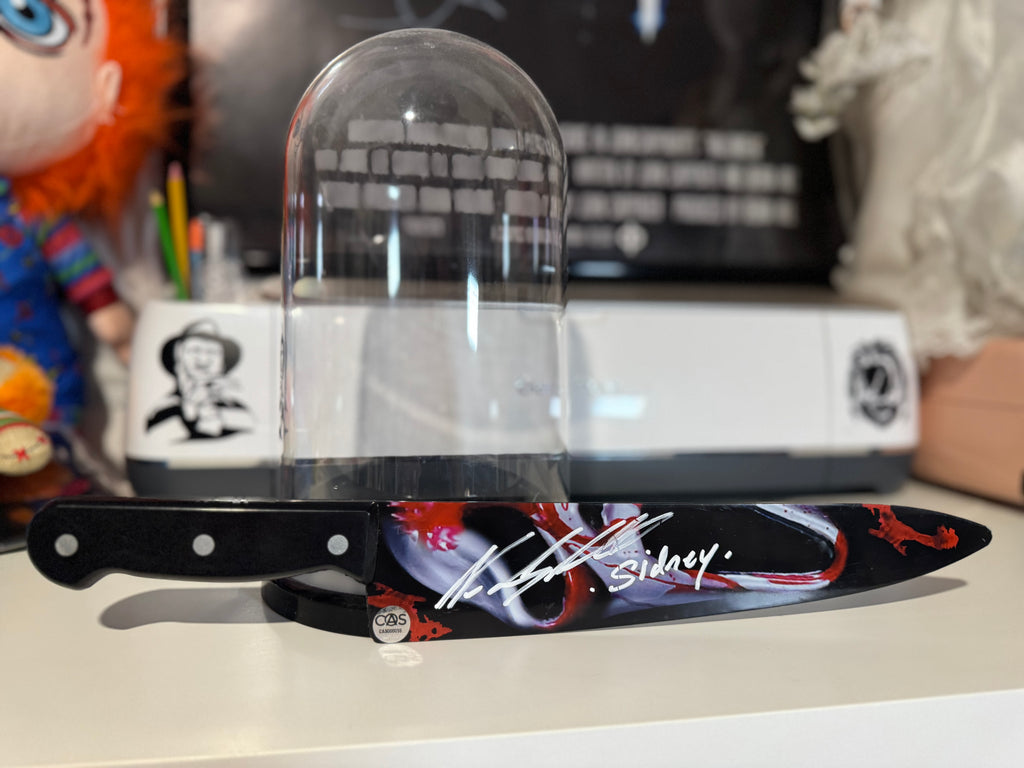 Neve Campbell autographed ghostface knife
