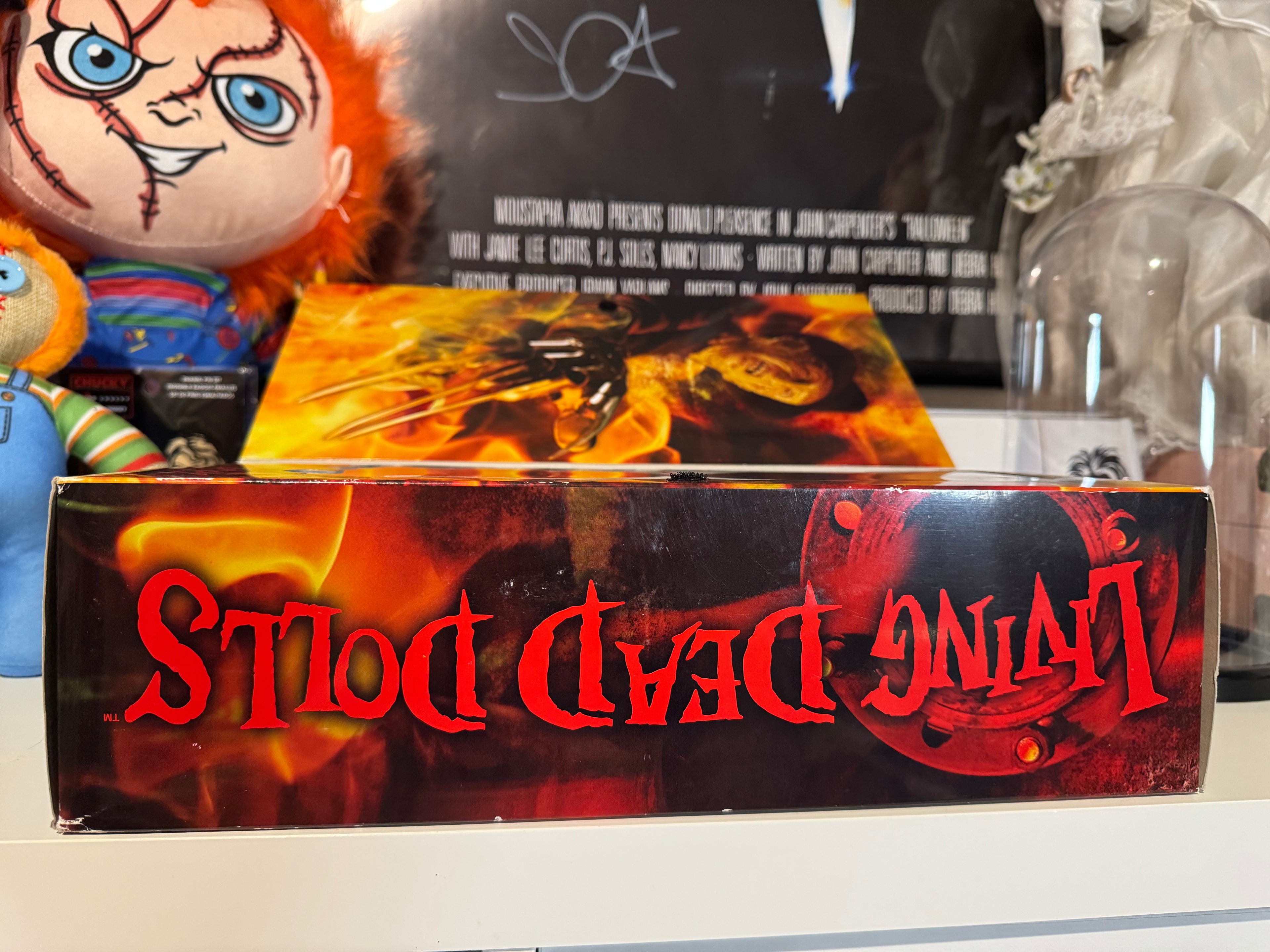 Freddy LDD autographed by Heather Langenkamp and Lin Shay