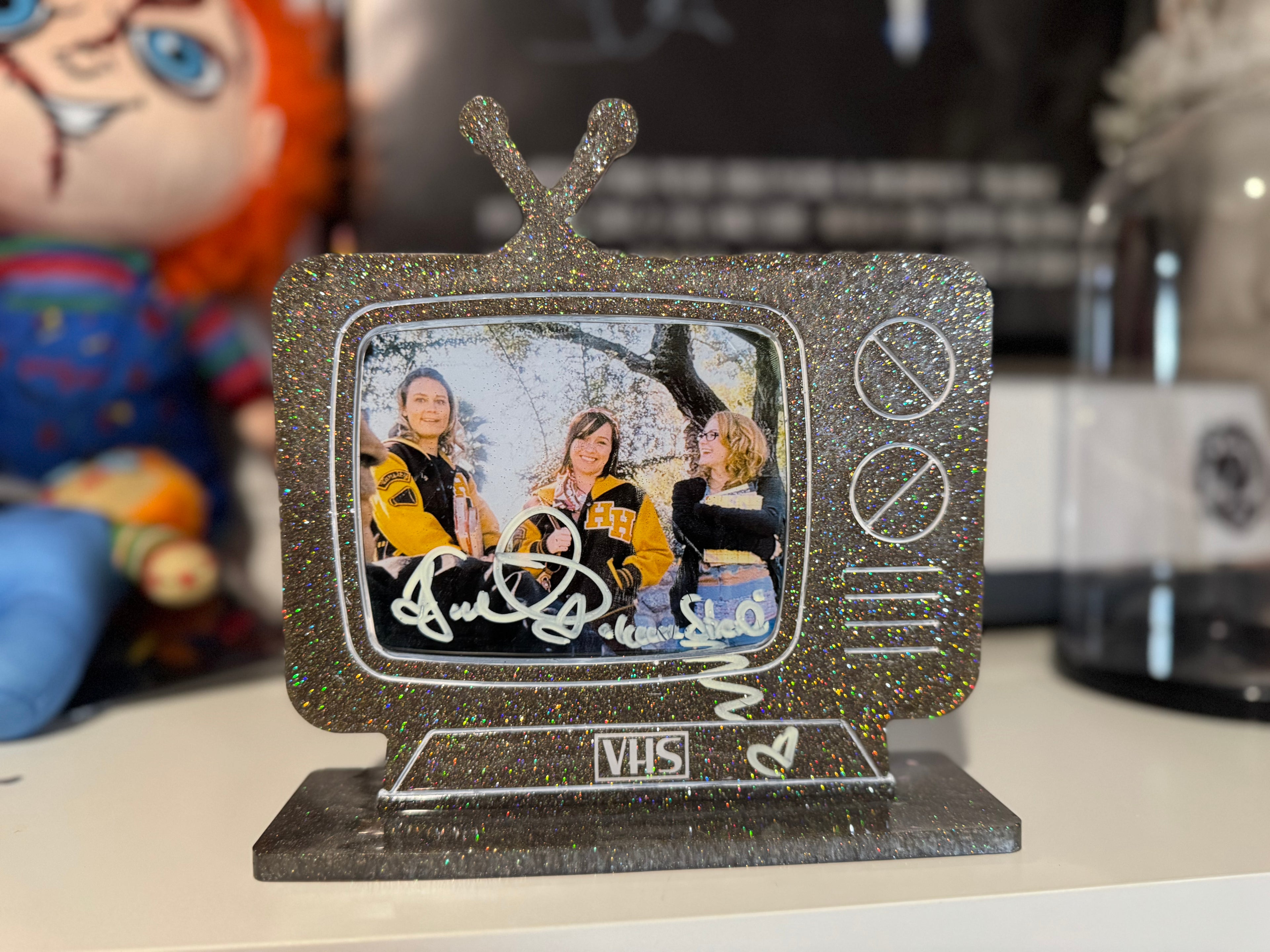 Scout Taylor Compton autographed resin TV