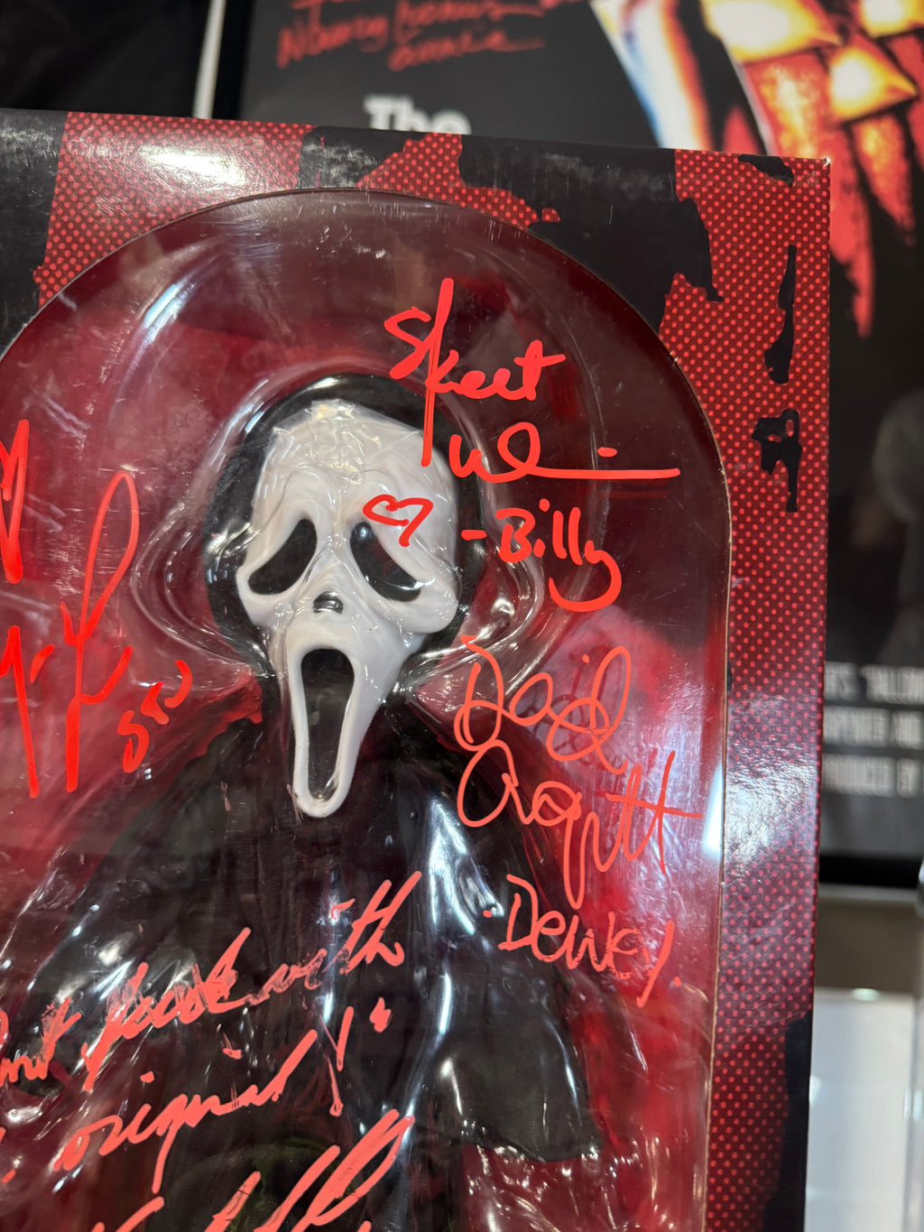 Autographed Ghostface Living Dead Doll - Scream Cast