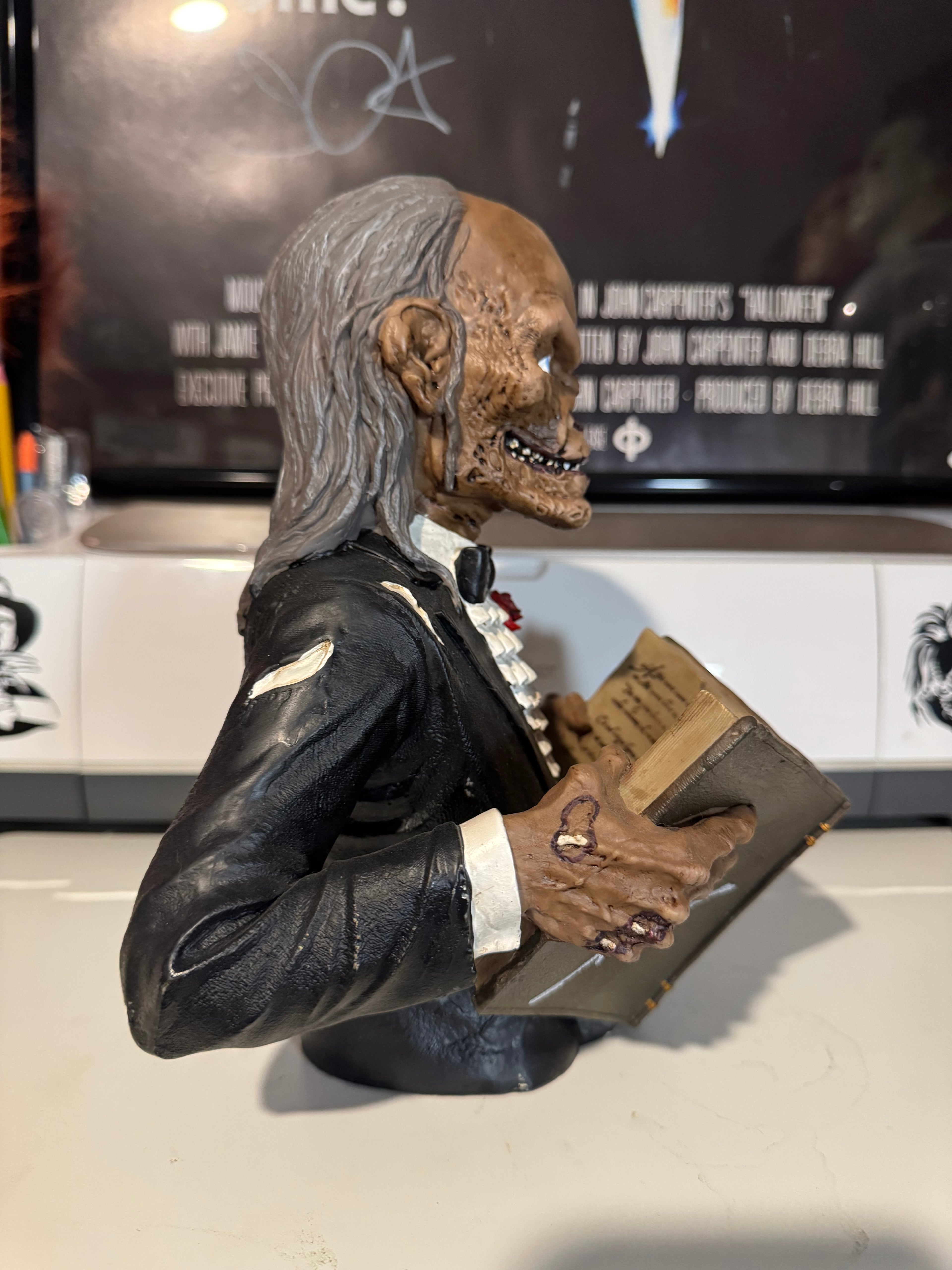 Crypt Keeper Bust Autographed by John Kassir