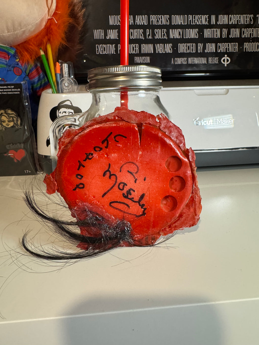 Bill Moseley autographed custom head plate