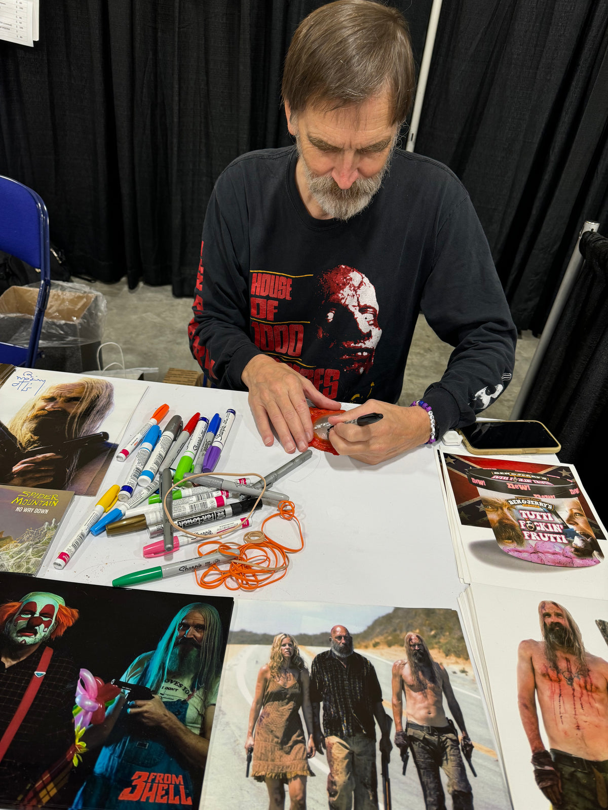 Bill Moseley autographed custom head plate