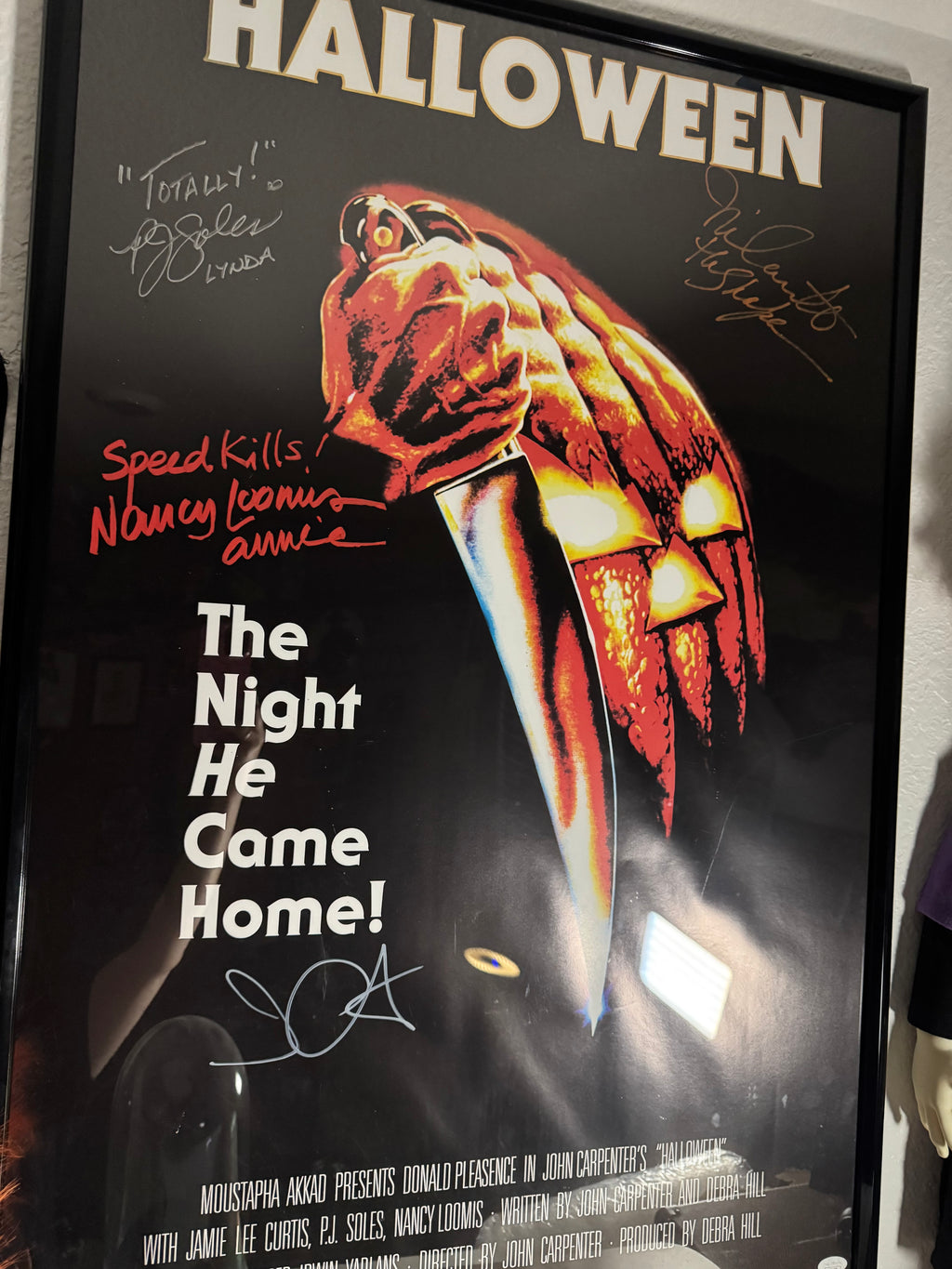 Halloween 1978 Poster Autographed and Authenticated