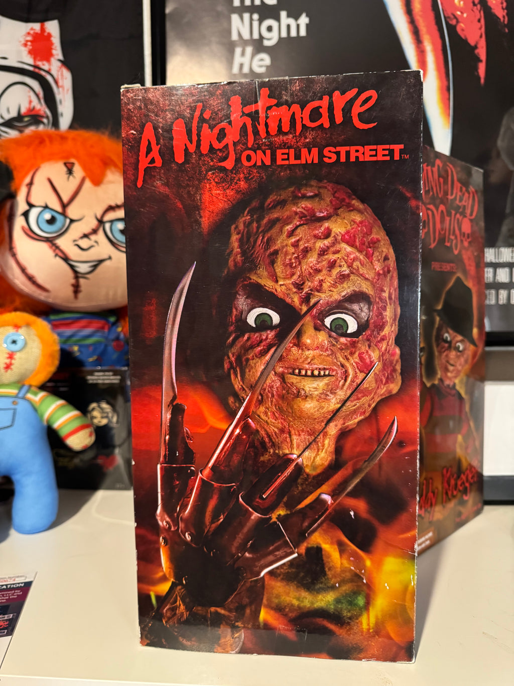 Freddy LDD autographed by Heather Langenkamp and Lin Shay