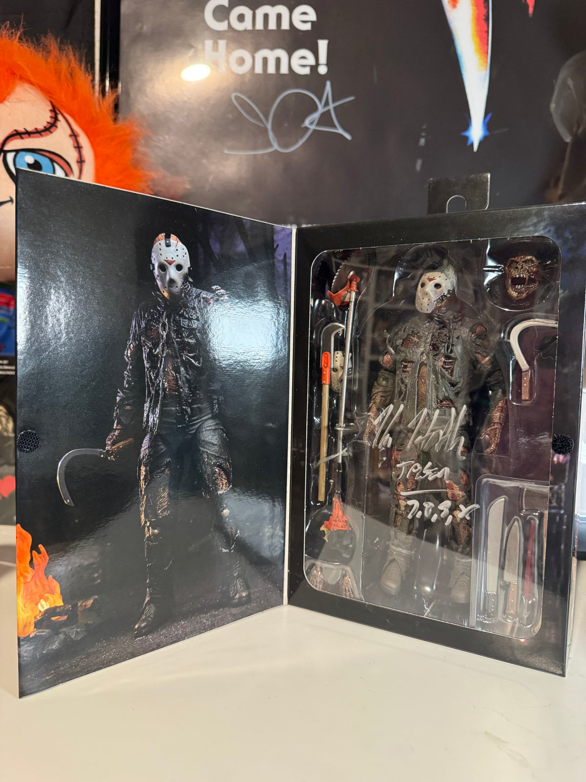 Friday the 13th new blood NECA figure autographed by Kane Hodder
