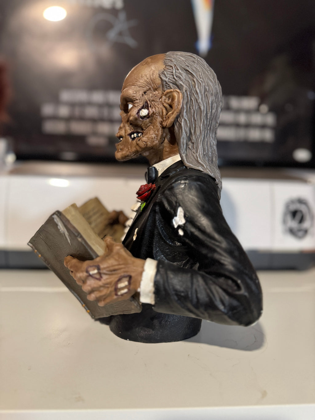 Crypt Keeper Bust Autographed by John Kassir