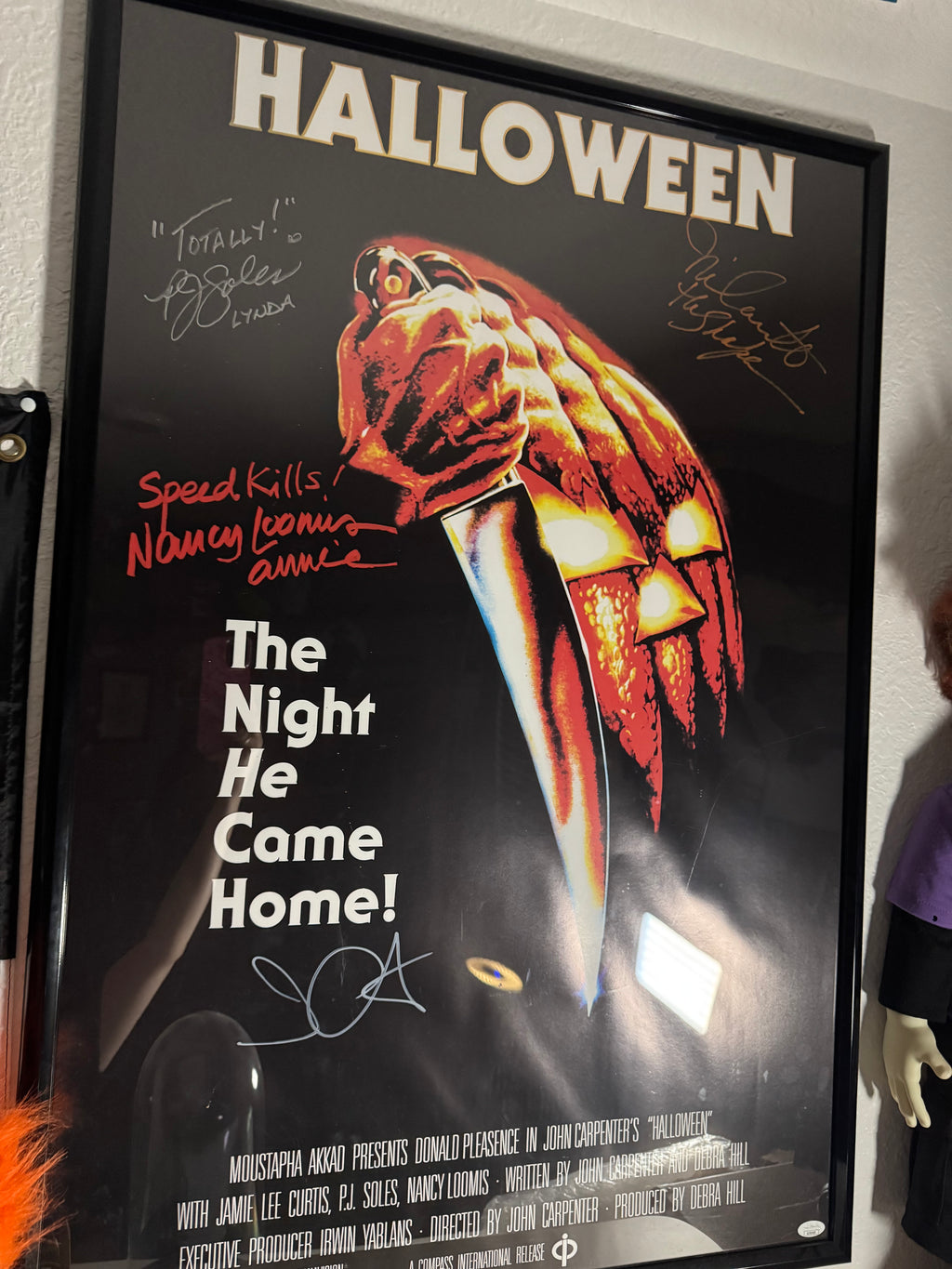 Halloween 1978 Poster Autographed and Authenticated