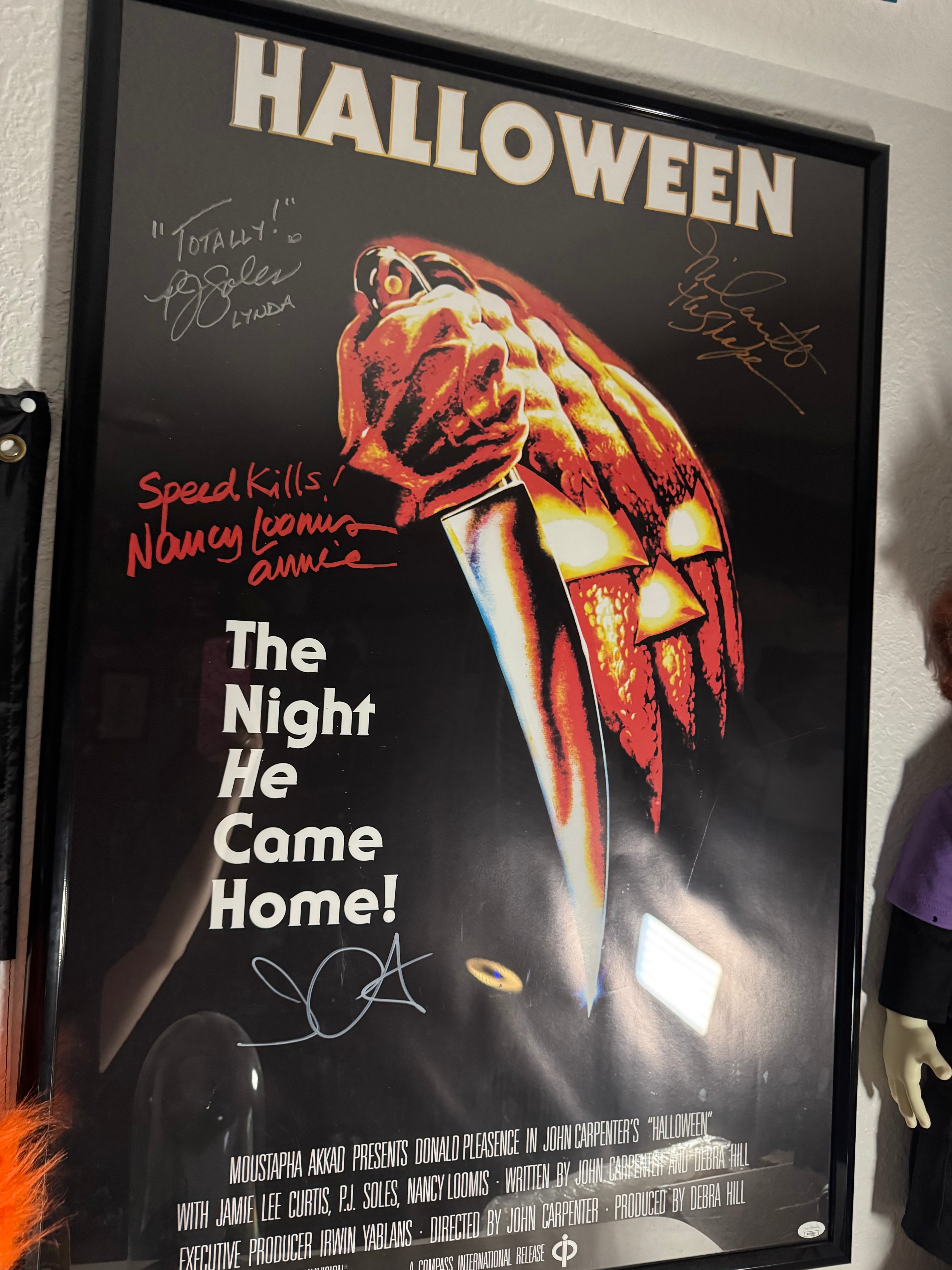 Halloween 1978 Poster Autographed and Authenticated