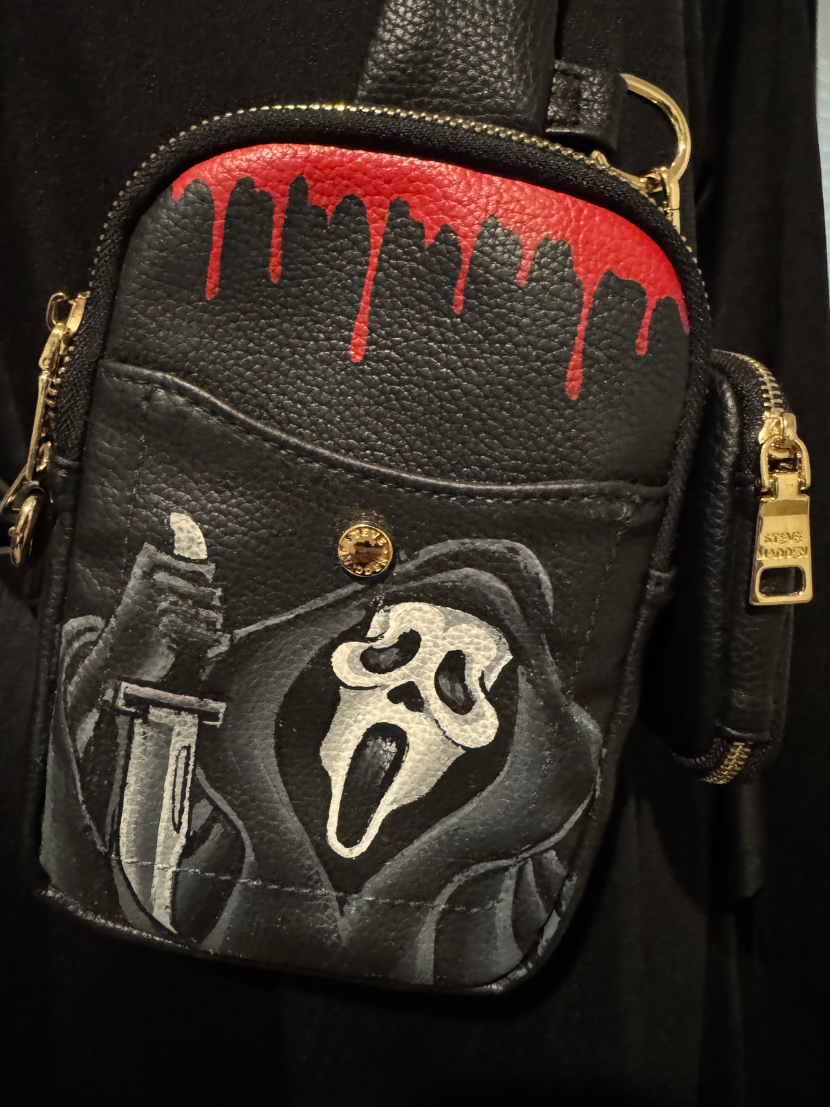 Ghostface belt bag custom painted